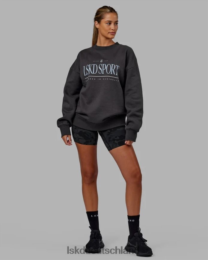 unisex LSKD Heritage-Pullover in Übergröße – Asphalt-Windsurfer Bekleidung VD2NLV354