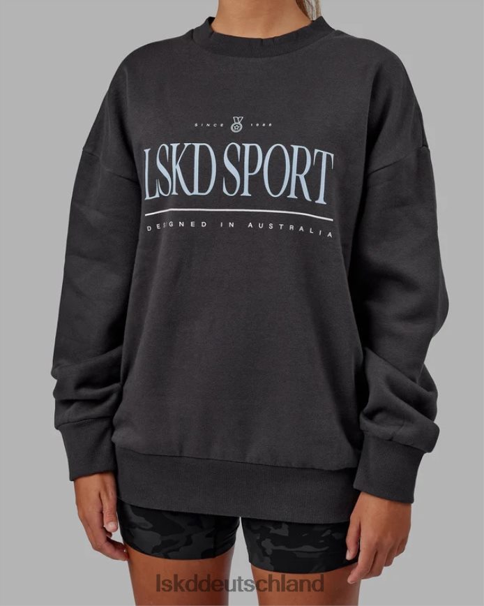 unisex LSKD Heritage-Pullover in Übergröße – Asphalt-Windsurfer Bekleidung VD2NLV354