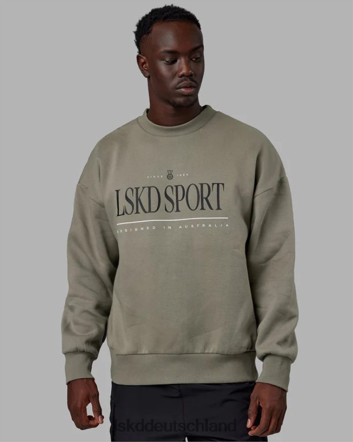 unisex LSKD Heritage-Pullover in Übergröße – Lorbeereiche Bekleidung VD2NLV384