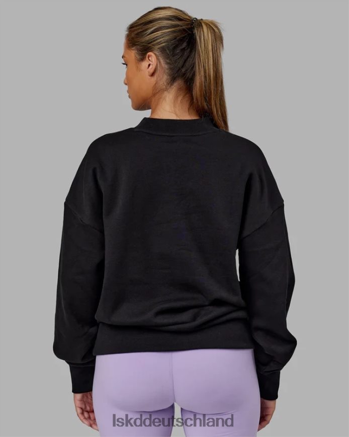 unisex LSKD Heritage-Pullover in Übergröße – Schwarz-Blasslila Bekleidung VD2NLV345