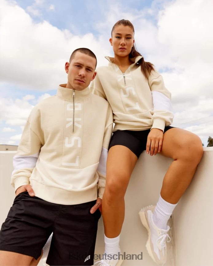 unisex LSKD Inversionspullover in Übergröße – Mandelmilch Bekleidung VD2NLV407