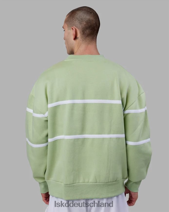 unisex LSKD Parallelpullover in Übergröße - grüne Abb Bekleidung VD2NLV362