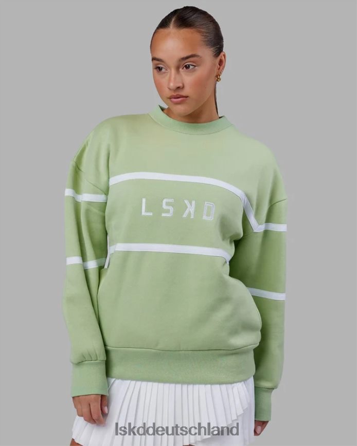 unisex LSKD Parallelpullover in Übergröße - grüne Abb Bekleidung VD2NLV362