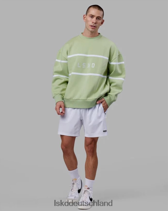 unisex LSKD Parallelpullover in Übergröße - grüne Abb Bekleidung VD2NLV362