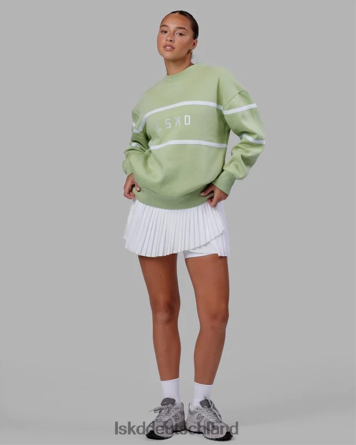 unisex LSKD Parallelpullover in Übergröße - grüne Abb Bekleidung VD2NLV362