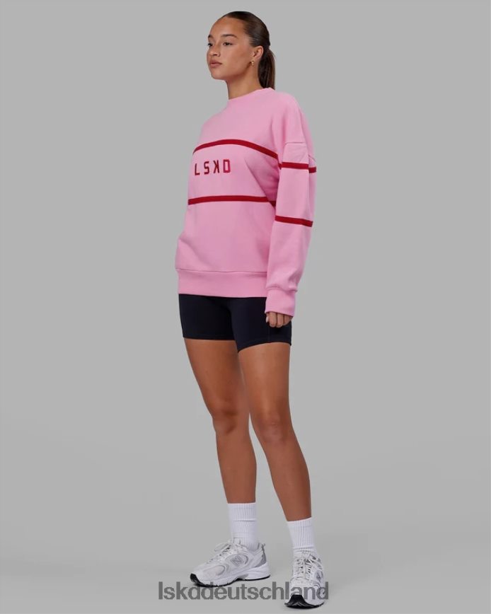 unisex LSKD Parallelpullover in Übergröße – rosa Zuckerguss Bekleidung VD2NLV366