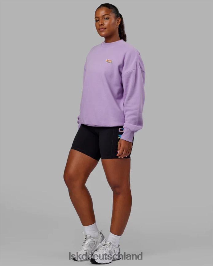 unisex LSKD Radiate-Pullover in Übergröße – blasses Flieder Bekleidung VD2NLV421