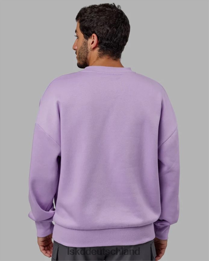 unisex LSKD Radiate-Pullover in Übergröße – blasses Flieder Bekleidung VD2NLV421