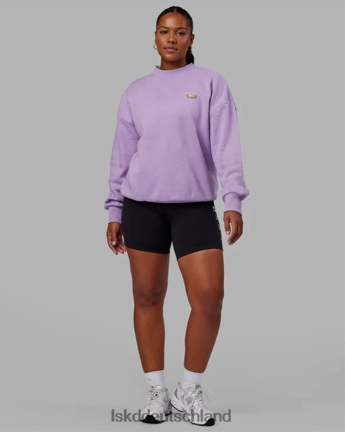 unisex LSKD Radiate-Pullover in Übergröße – blasses Flieder Bekleidung VD2NLV421