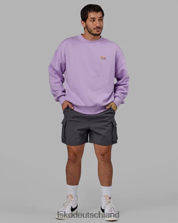 unisex LSKD Radiate-Pullover in Übergröße – blasses Flieder Bekleidung VD2NLV421