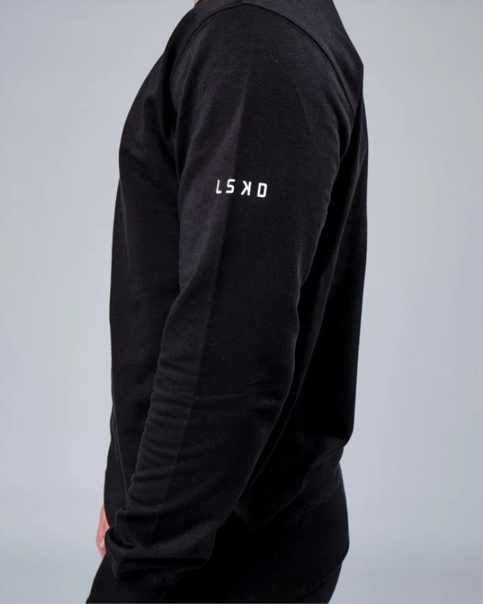 unisex LSKD Rival Flxfleece Training Fit Pullover – Schwarz Bekleidung VD2NLV365