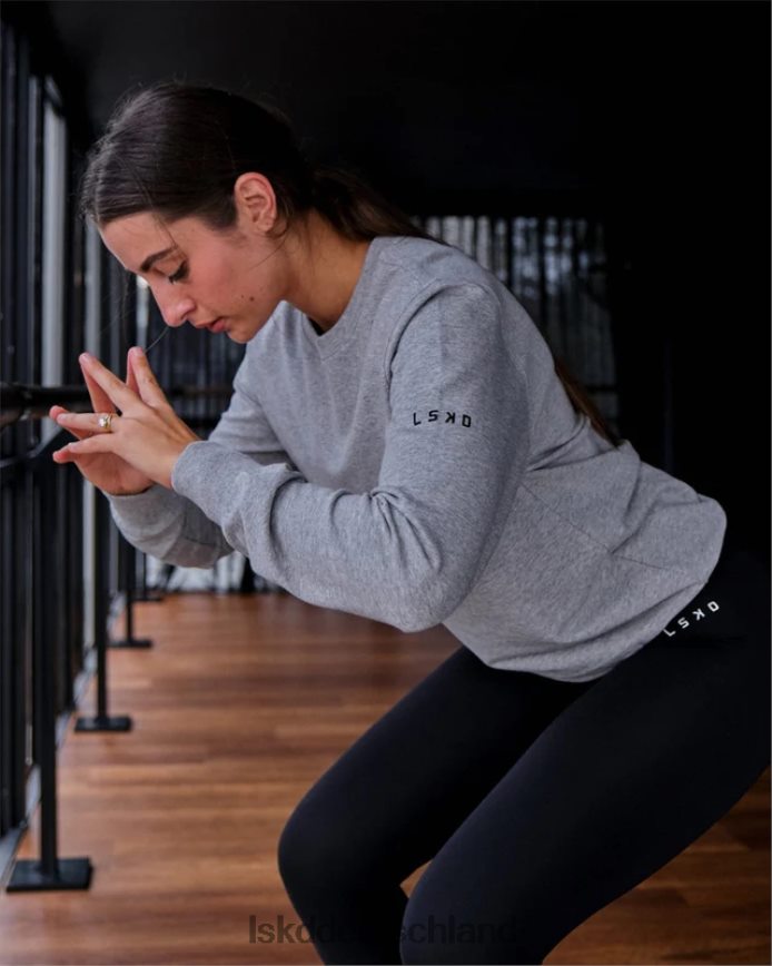 unisex LSKD Rival Flxfleece Training Fit Pullover – lt grey marl Bekleidung VD2NLV357