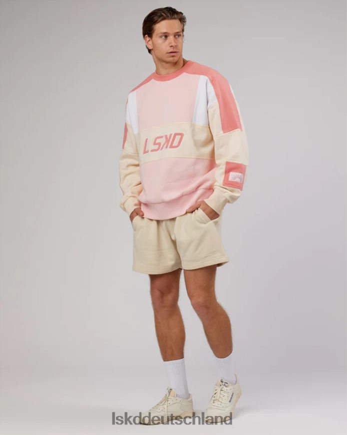 unisex LSKD Slam-Pullover in Übergröße – Pfirsich-Multi Bekleidung VD2NLV382