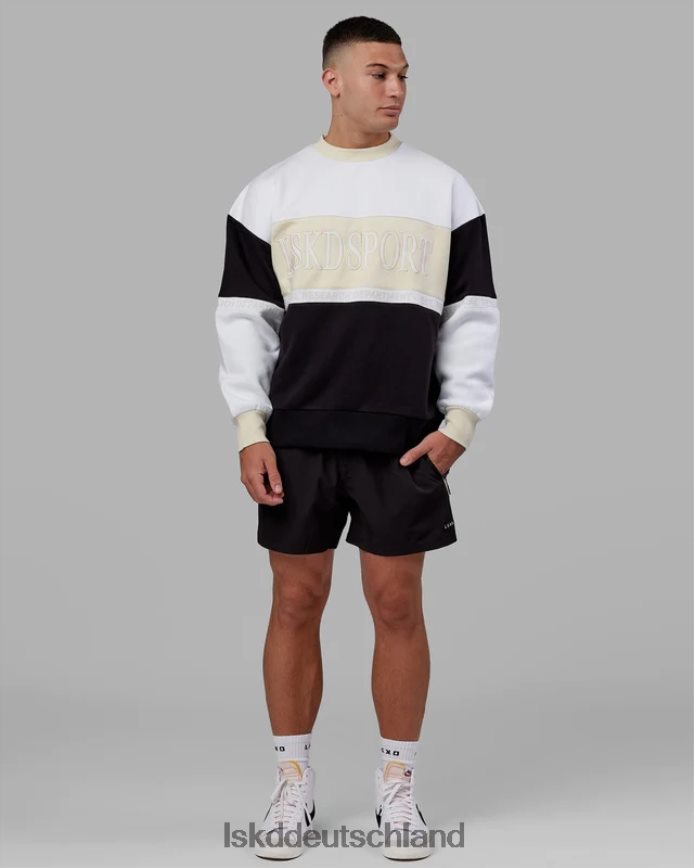 unisex LSKD Sportif-Pullover in Übergröße – Knochen-Multi Bekleidung VD2NLV401