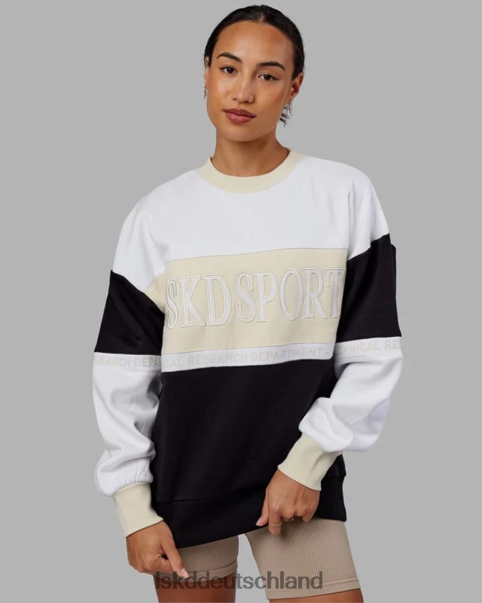 unisex LSKD Sportif-Pullover in Übergröße – Knochen-Multi Bekleidung VD2NLV401