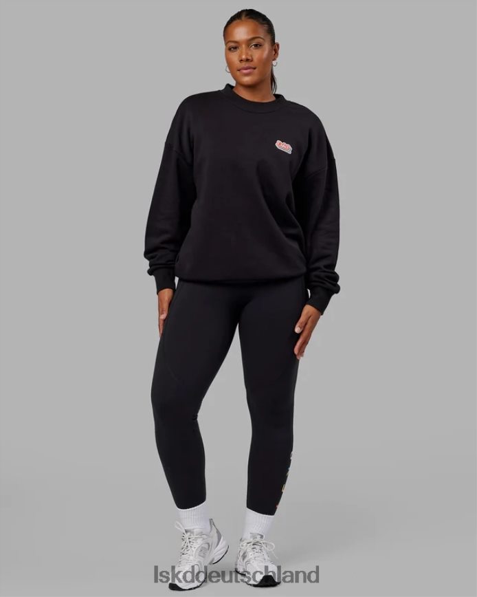 unisex LSKD Strahlenpullover in Übergröße - Schwarz Bekleidung VD2NLV420