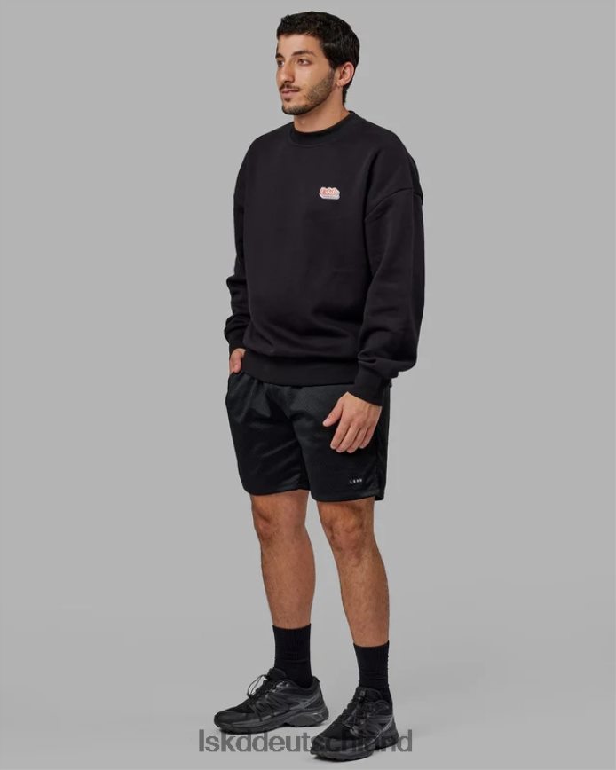 unisex LSKD Strahlenpullover in Übergröße - Schwarz Bekleidung VD2NLV420