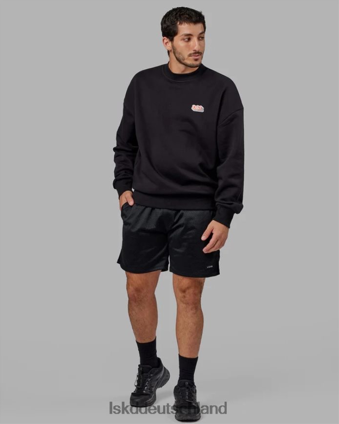 unisex LSKD Strahlenpullover in Übergröße - Schwarz Bekleidung VD2NLV420