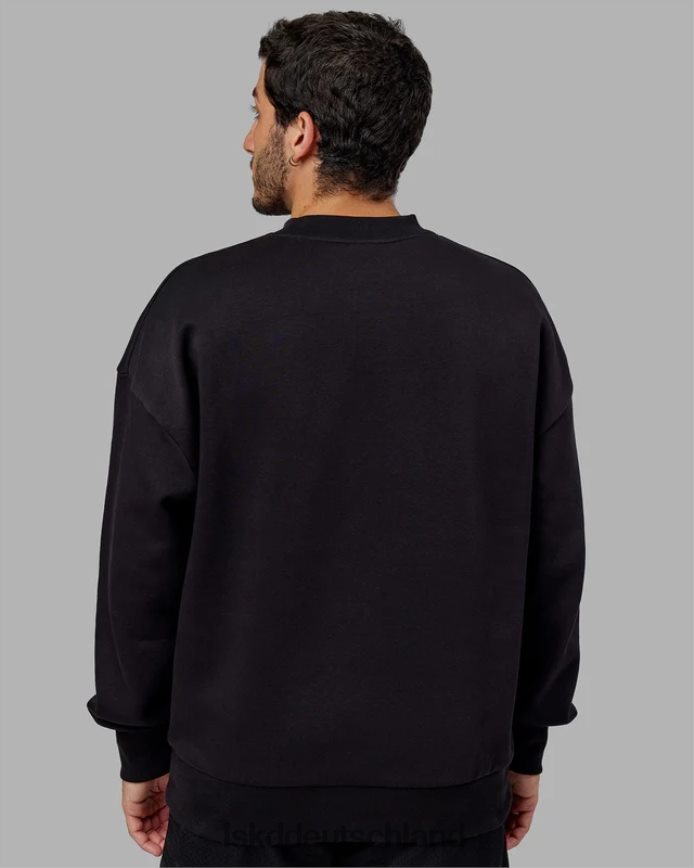 unisex LSKD Strahlenpullover in Übergröße - Schwarz Bekleidung VD2NLV420