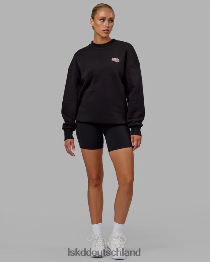 unisex LSKD Strahlenpullover in Übergröße - Schwarz Bekleidung VD2NLV420