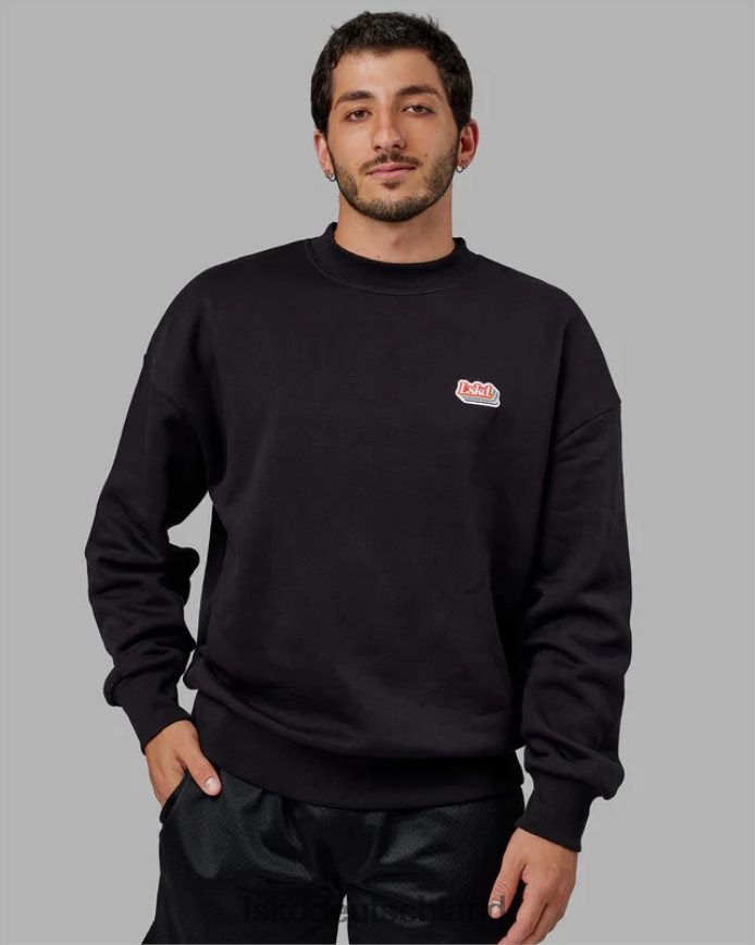 unisex LSKD Strahlenpullover in Übergröße - Schwarz Bekleidung VD2NLV420