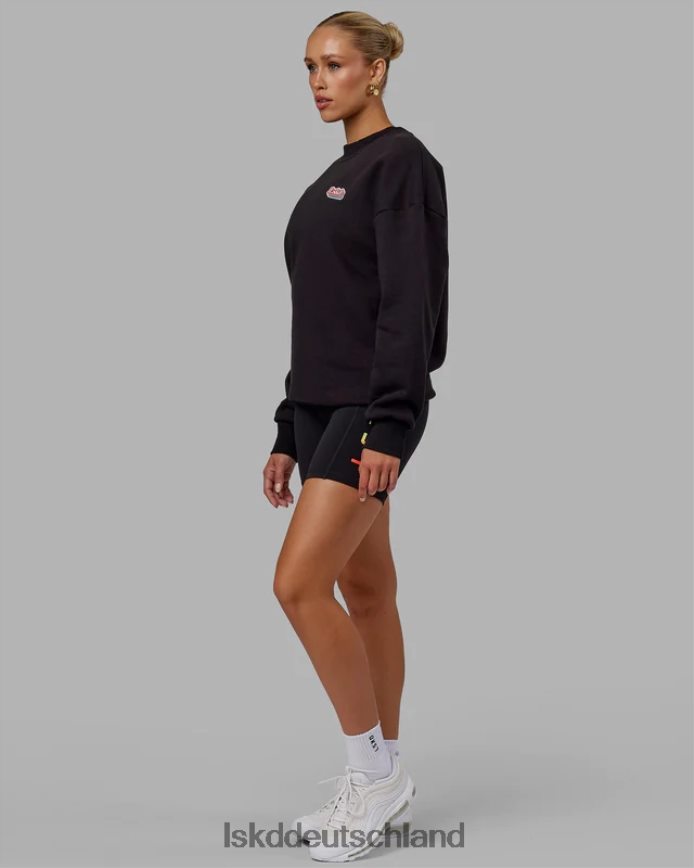 unisex LSKD Strahlenpullover in Übergröße - Schwarz Bekleidung VD2NLV420