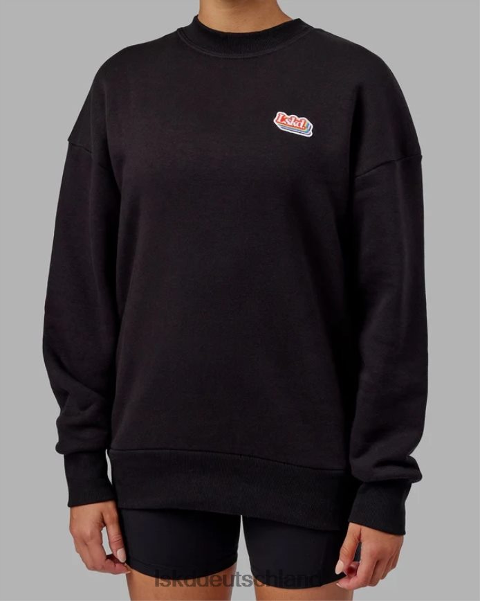 unisex LSKD Strahlenpullover in Übergröße - Schwarz Bekleidung VD2NLV420