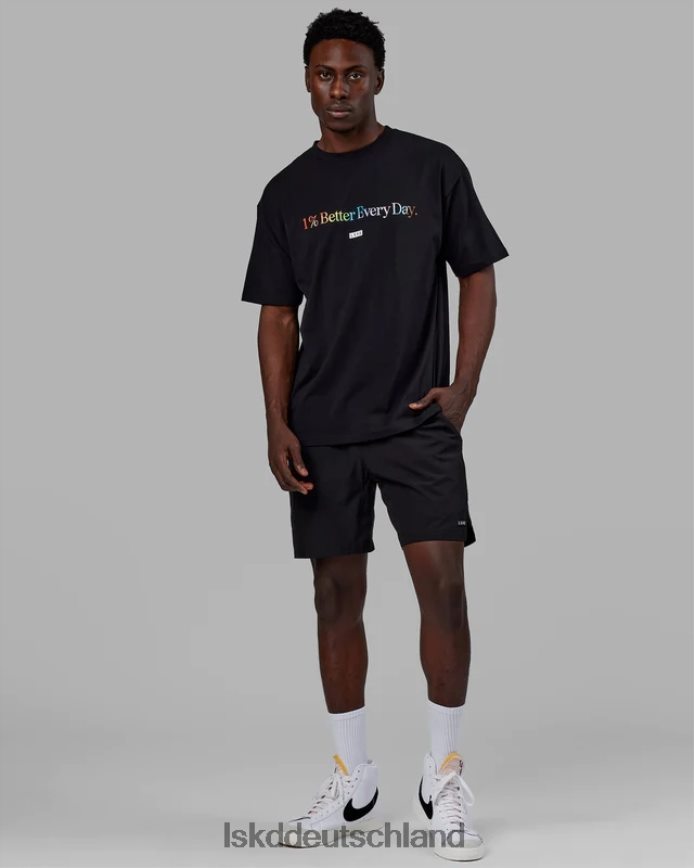 unisex LSKD 1 % besseres FLXCotton-T-Shirt in Übergröße – Pride-Schwarz Bekleidung VD2NLV228