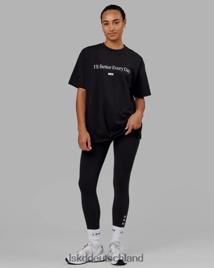 unisex LSKD 1 % besseres FLXCotton-T-Shirt in Übergröße – Schwarz Bekleidung VD2NLV227
