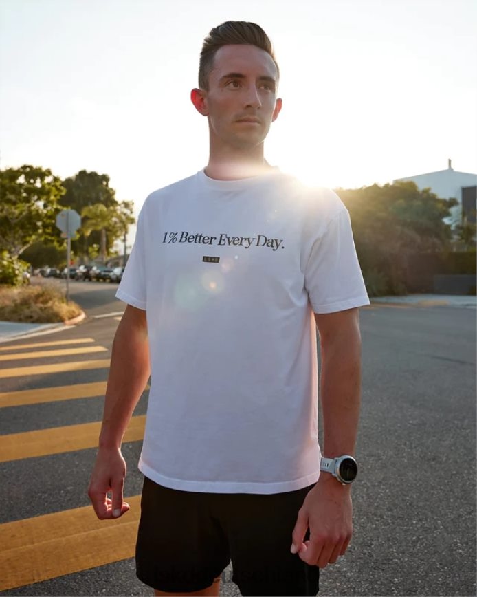 unisex LSKD 1 % besseres FLXCotton-T-Shirt in Übergröße – weiß Bekleidung VD2NLV229