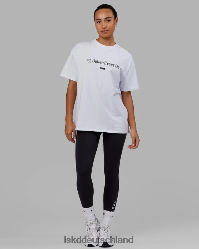 unisex LSKD 1 % besseres FLXCotton-T-Shirt in Übergröße – weiß Bekleidung VD2NLV229