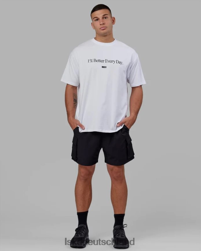 unisex LSKD 1 % besseres FLXCotton-T-Shirt in Übergröße – weiß Bekleidung VD2NLV229