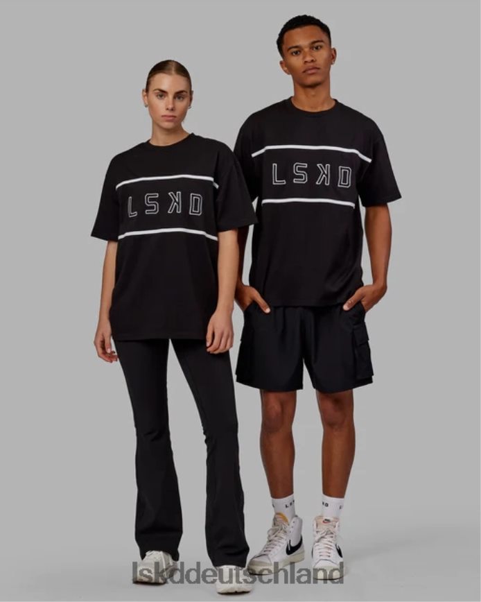 unisex LSKD Aligned Heavyweight T-Shirt in Übergröße – Schwarz Bekleidung VD2NLV240