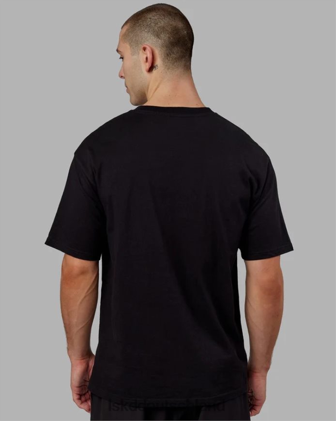 unisex LSKD Alumni-Schwergewichts-T-Shirt in Übergröße – schwarz-rot Bekleidung VD2NLV329