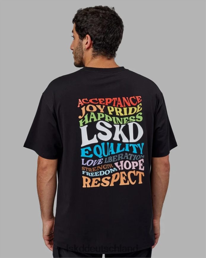 unisex LSKD Amplify FLXCotton T-Shirt in Übergröße – Schwarz Bekleidung VD2NLV316