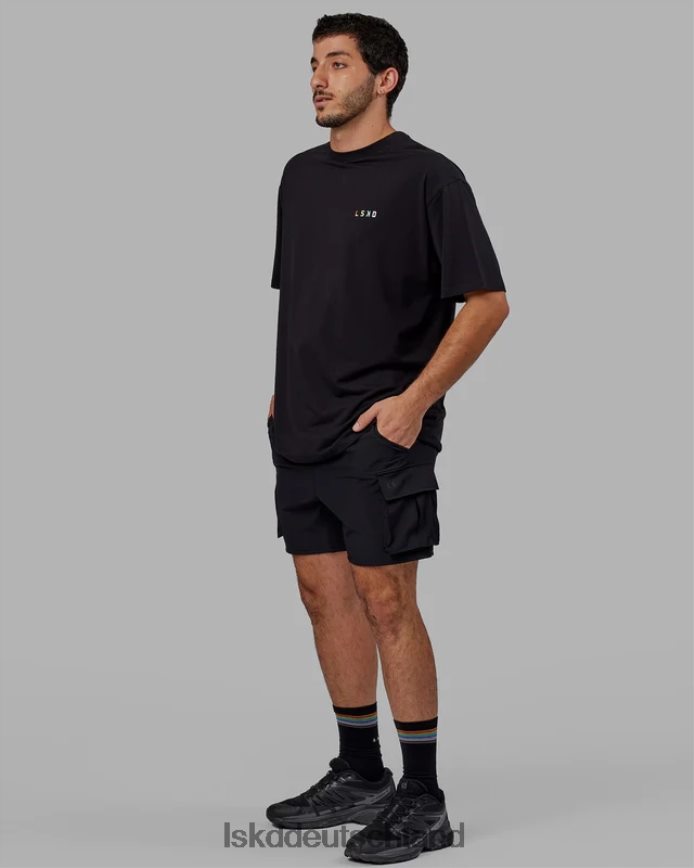 unisex LSKD Amplify FLXCotton T-Shirt in Übergröße – Schwarz Bekleidung VD2NLV316