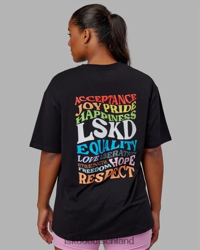 unisex LSKD Amplify FLXCotton T-Shirt in Übergröße – Schwarz Bekleidung VD2NLV316