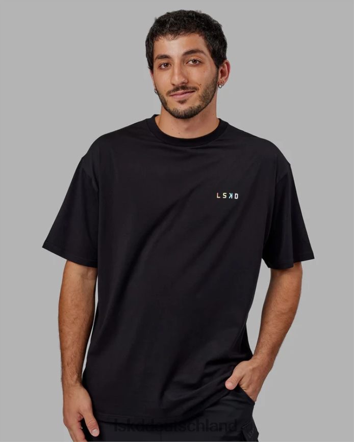 unisex LSKD Amplify FLXCotton T-Shirt in Übergröße – Schwarz Bekleidung VD2NLV316