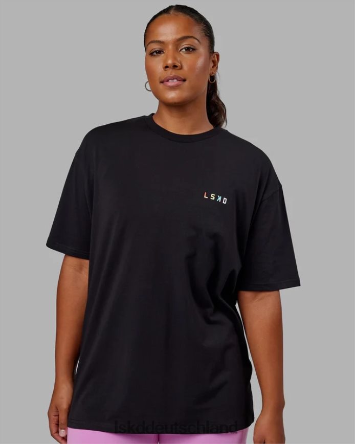 unisex LSKD Amplify FLXCotton T-Shirt in Übergröße – Schwarz Bekleidung VD2NLV316