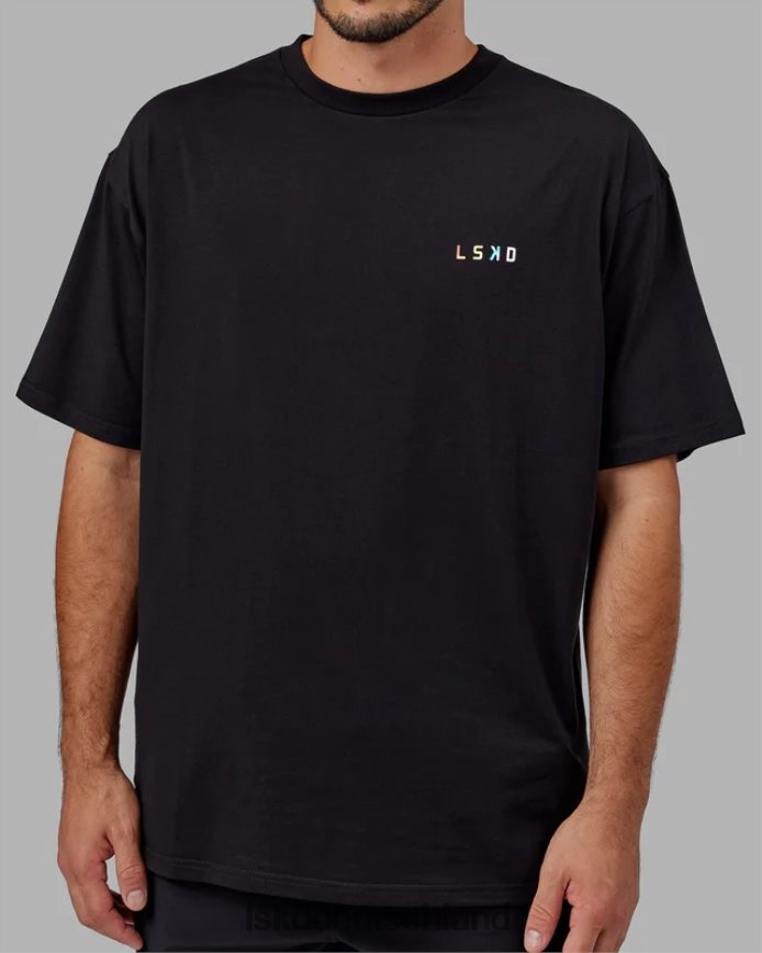 unisex LSKD Amplify FLXCotton T-Shirt in Übergröße – Schwarz Bekleidung VD2NLV316