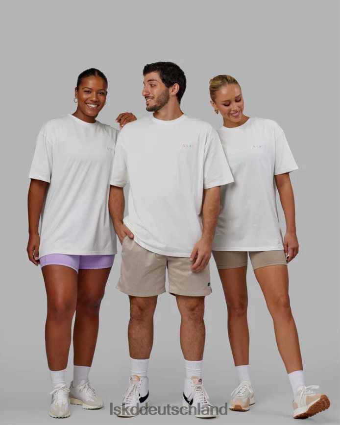 unisex LSKD Amplify FLXCotton T-Shirt in Übergröße – gebrochenes Weiß Bekleidung VD2NLV315