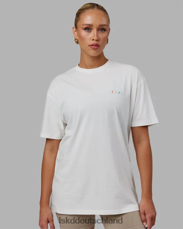 unisex LSKD Amplify FLXCotton T-Shirt in Übergröße – gebrochenes Weiß Bekleidung VD2NLV315