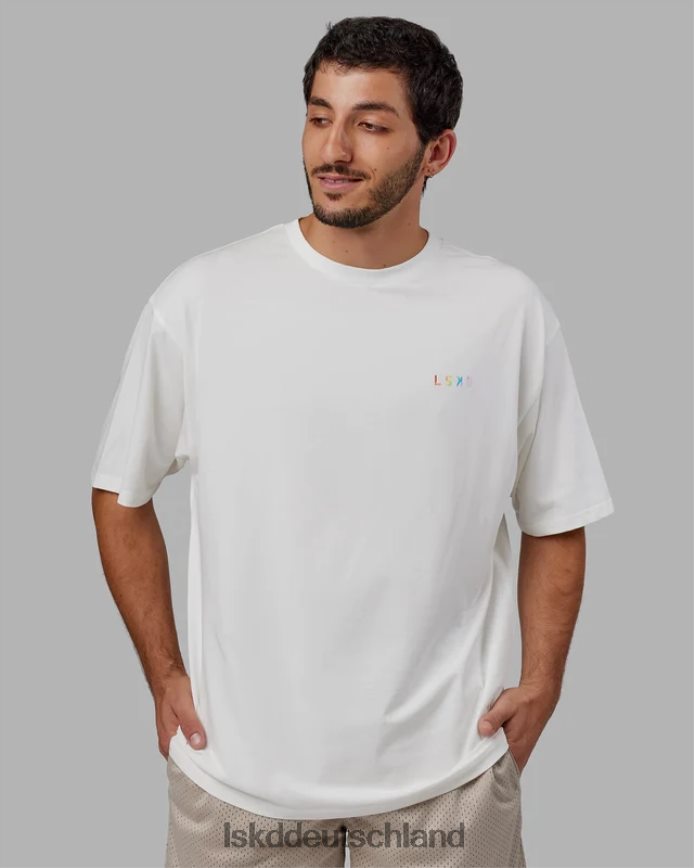 unisex LSKD Amplify FLXCotton T-Shirt in Übergröße – gebrochenes Weiß Bekleidung VD2NLV315