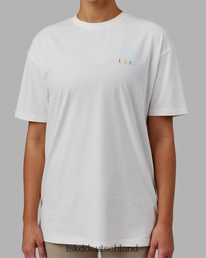 unisex LSKD Amplify FLXCotton T-Shirt in Übergröße – gebrochenes Weiß Bekleidung VD2NLV315