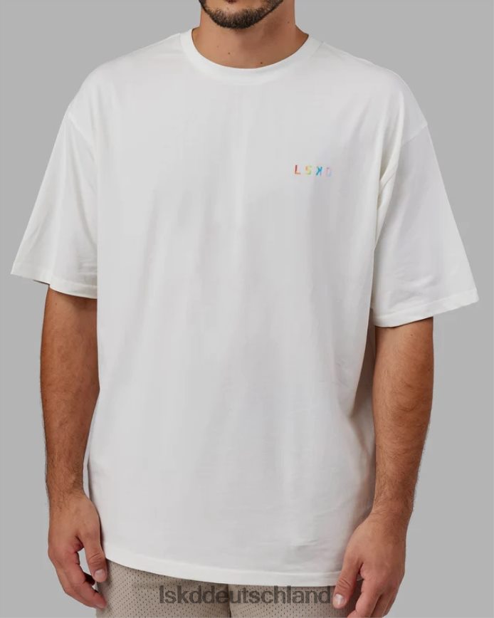 unisex LSKD Amplify FLXCotton T-Shirt in Übergröße – gebrochenes Weiß Bekleidung VD2NLV315