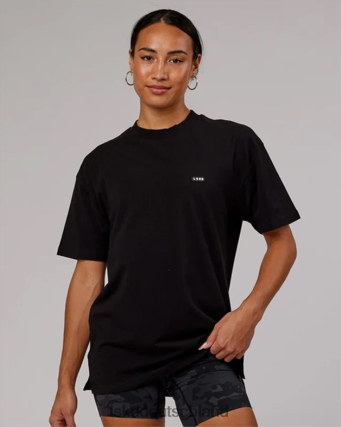 unisex LSKD Capsule flxcotton T-Shirt in Übergröße – Schwarz Bekleidung VD2NLV238