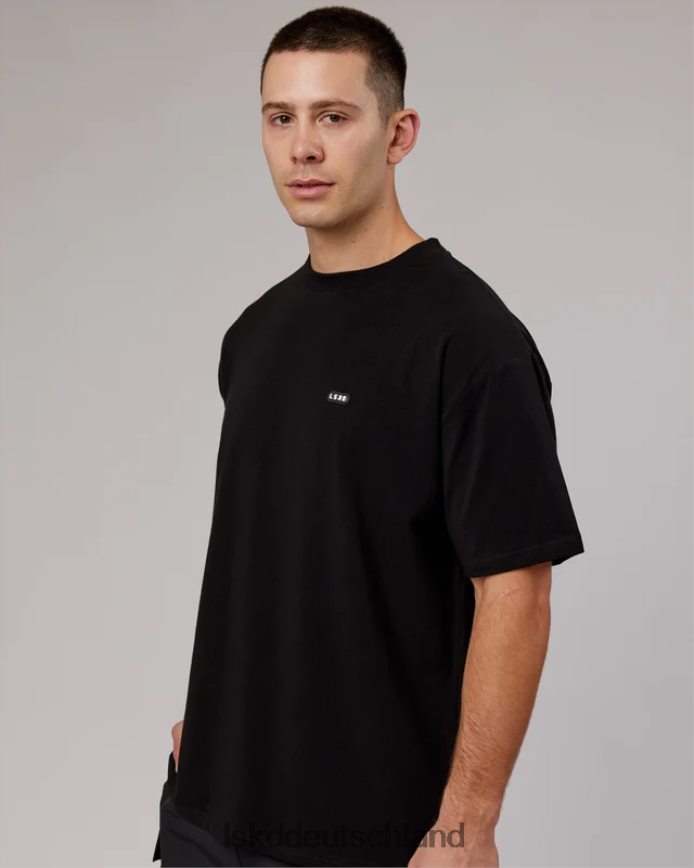 unisex LSKD Capsule flxcotton T-Shirt in Übergröße – Schwarz Bekleidung VD2NLV238