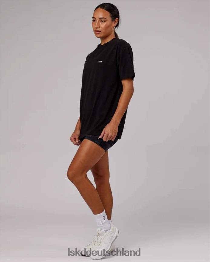 unisex LSKD Capsule flxcotton T-Shirt in Übergröße – Schwarz Bekleidung VD2NLV238