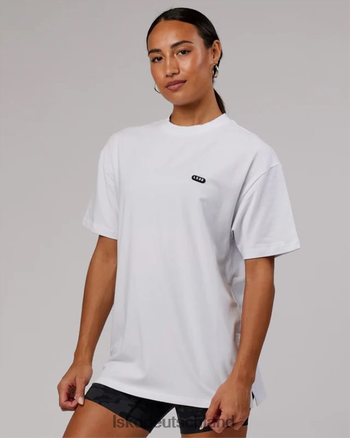 unisex LSKD Capsule flxcotton T-Shirt in Übergröße – weiß Bekleidung VD2NLV258
