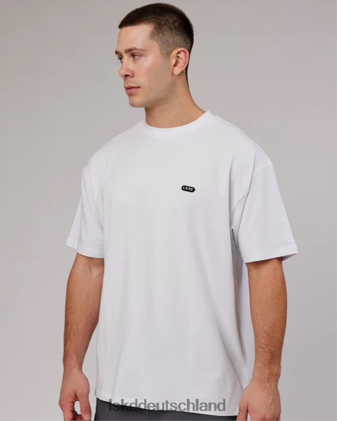 unisex LSKD Capsule flxcotton T-Shirt in Übergröße – weiß Bekleidung VD2NLV258